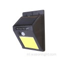 COB LED Solar PIR bewegingssensor wandlamp